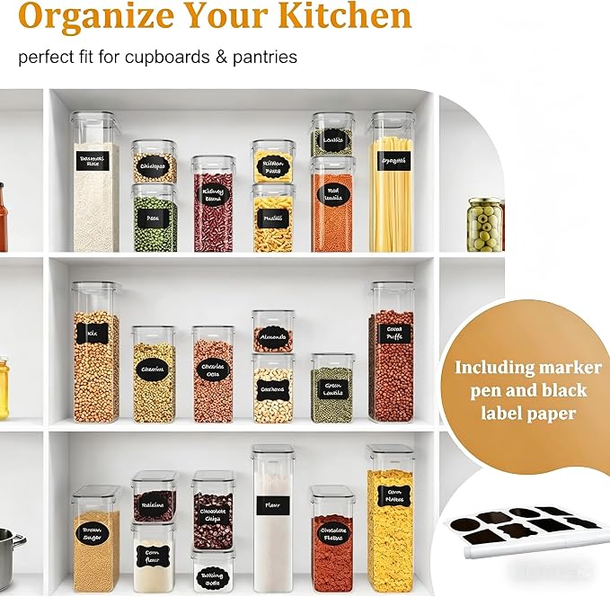 28 Pack Airtight Food Storage Containers
