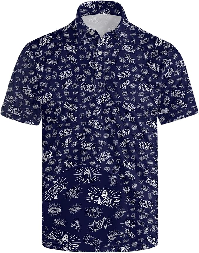 Polo Shirts for Men Moisture Wicking Mens Polo Shirts Patriotic Shirts for Men