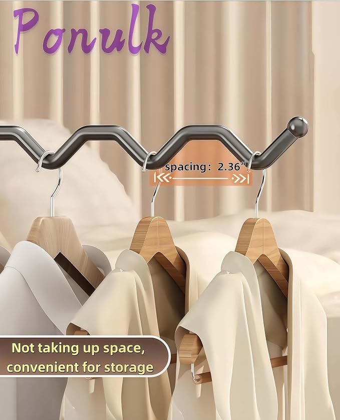 2 Pack Folding Wall Mount Clothes Drying Rack Black Stainless Steel | Heavy Duty Stainless Steel Folding Rack, Easy Install Wall Mount for Bathroom Closet Laundry Room Drying&Storage