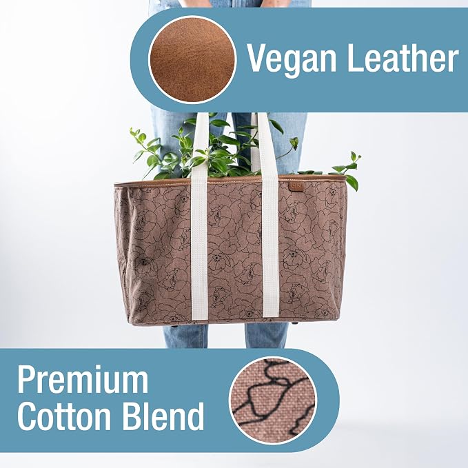 CleverMade LUXE Collapsible Tote Bag, 30L