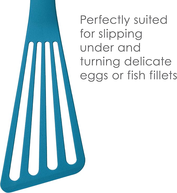 Rachael Ray KitchenTools and Gadgets Nylon Cooking Utensils / Spatula / Fish Turners - 2 Piece, Red