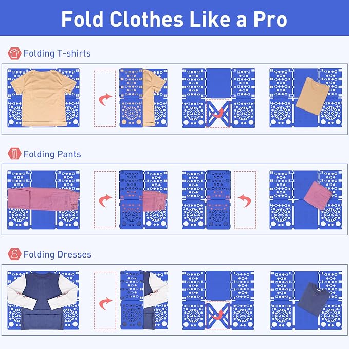BoxLegend Shirt Folder Board with 11x14 T Shirt Bags and 7 Sizes Stickers | Perfect folds every time, Professional packaging, Perfect for small businesses