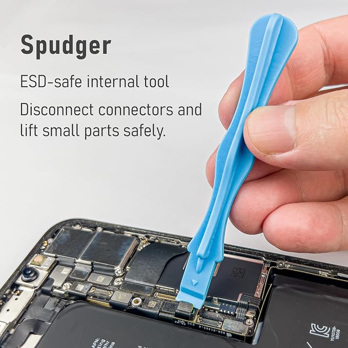 15-in-1 Electronics Opening Tool Kit, Professional Anti-Static Spudger Set & Pry Tools with Suction Cup for iPhone, iPad, MacBook, Laptop, Tablet, Phone Repair