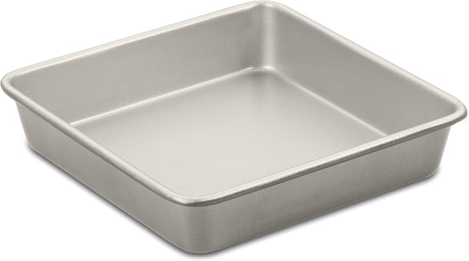 Cuisinart AMB-9SCKCH 9-Inch Chef's Classic Nonstick Bakeware Square Cake Pan, Champagne, 9.57"(L) x 9.57"(W) x 1.69"(H)