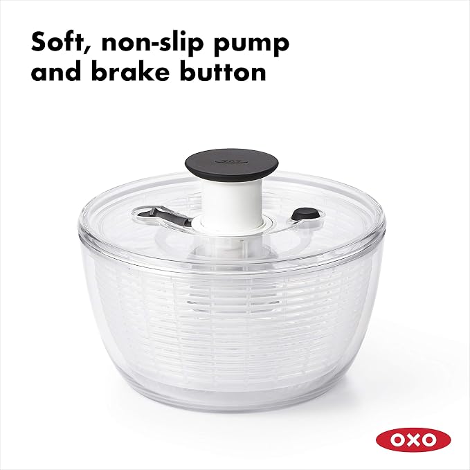 OXO Good Grips Salad Spinner (6.22 Qt.) and 2-Piece Plastic Cutting Board Set