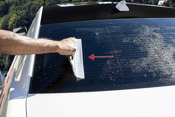 Detailer's Preference Silicone Water Blade Windshield Squeegee for Cars, Streak-Free Drying Tool for Glass, Paint, and Chrome, Flexible Edge for Auto Detailing Professionals, 12.25-Inch