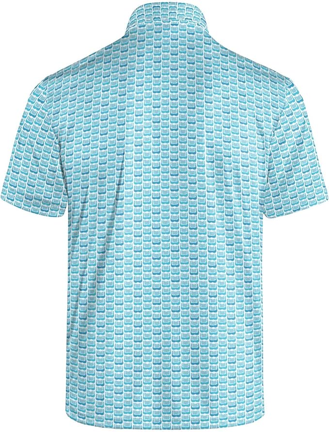 Polo Shirts for Men Moisture Wicking Mens Polo Shirts Patriotic Shirts for Men