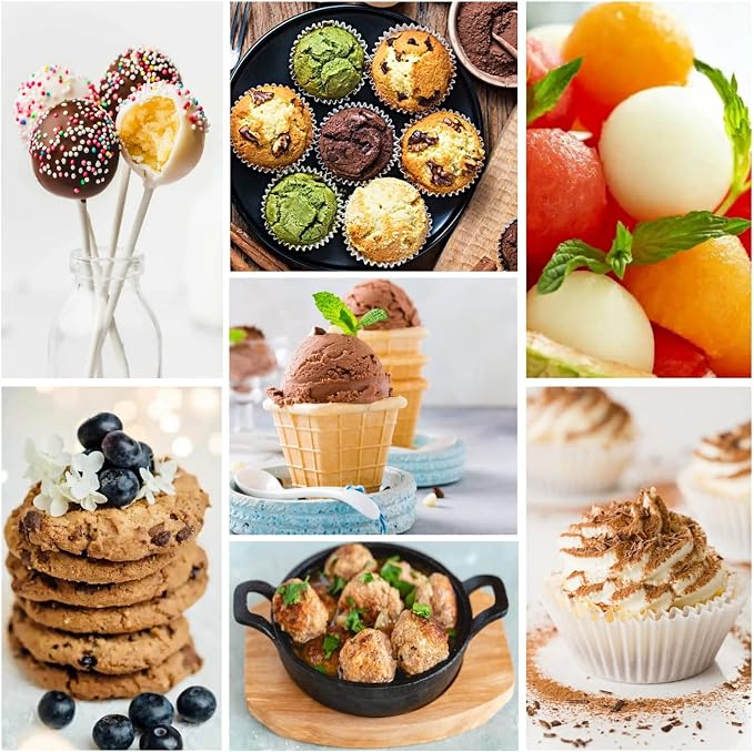 Cookie Scoop, 18/8 Stainless Steel Cookie Scooper, Cookie Scoops for Baking, 3Tbsp/45ml/1.5oz Cookie Dough Scoop, Ice Cream Scooper with Trigger Release, Cookie Scooper for Baking (#20/53mm)