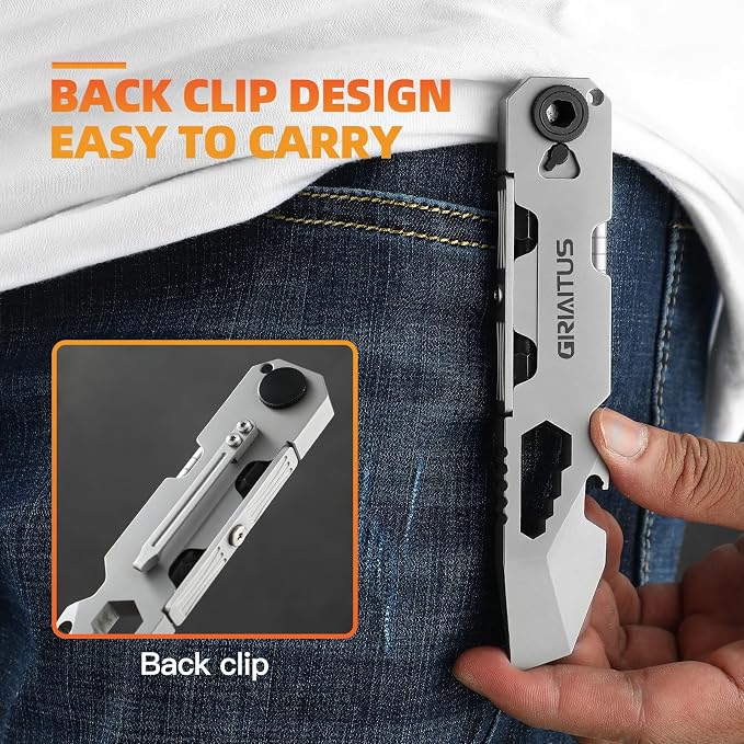 EDC Pry Bar Multitool with Bi-Directional Ratchet Screwdriver, Men Gifts | Everlasting Pen, Wrenches, Crowbar, Bottle and Box Opener Your Versatile Companion for Everyday Carry and Camping Accessories