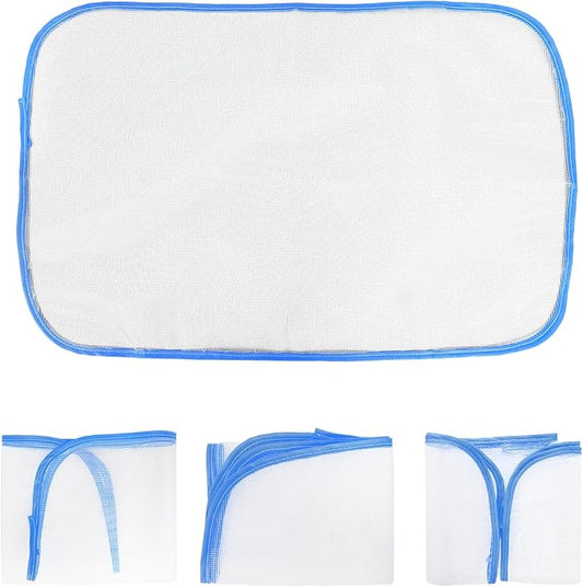 3pcs Pressing Cloth for Ironing, Heat Resistant Polyester Mesh Iron Protector for Clothes Prevents Scorch Marks & Iron Damage Insulation Pad Easy Ironing & Sewing (Random Color)