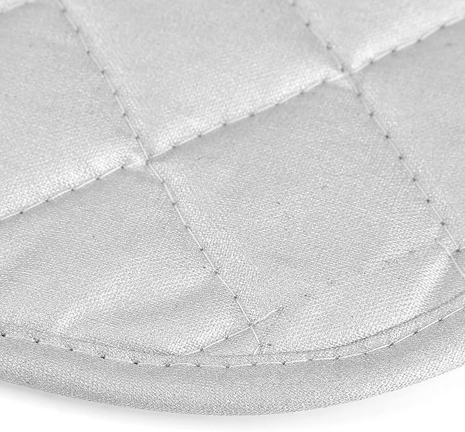 Joyzan Ironing Mat, Grip Iron Blanket Pad Portable Isolate Heat Ironing Alternative Cover Rest Board for Steam Pressing Table Top Travel Home Laundry Anywhere Washer Dryer Countertop Bed Quilting Gray