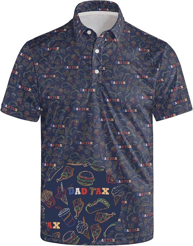 Polo Shirts for Men Moisture Wicking Mens Polo Shirts Patriotic Shirts for Men