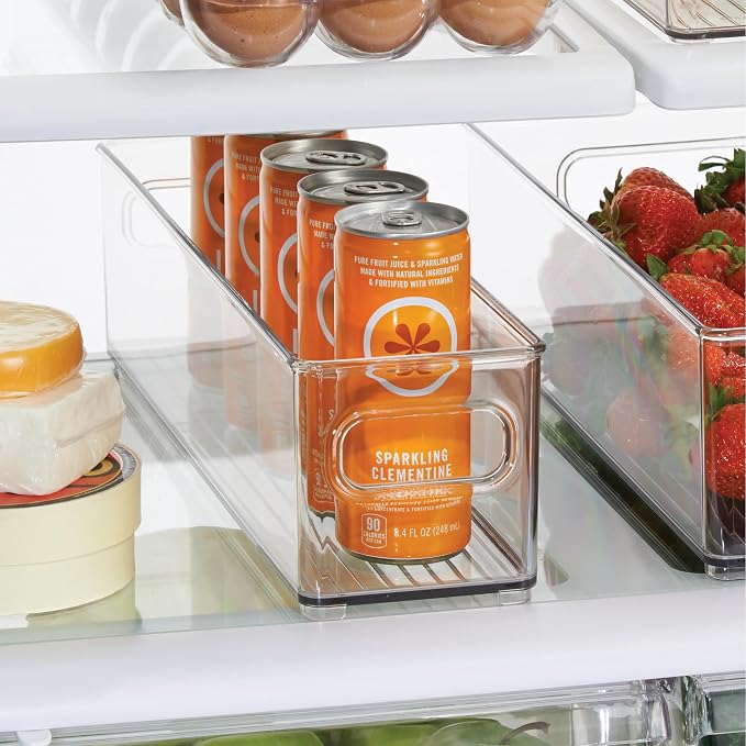 InterDesign Refrigerator and Freezer Storage Container – Deep Organizer Bin for Kitchen, Clear | Deep Organizer Bin, For Kitchen