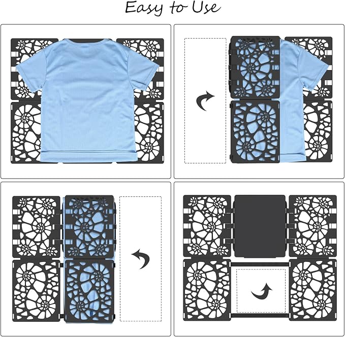 BoxLegend Shirt Folder V2 Shirt Folding Board Easy and Fast to Fold Clothes | Super Simple 3-Step Folding, Built to Last, Maximizes Drawer Space, No Assembly Required, Travel-Friendly, Hang or Pack It