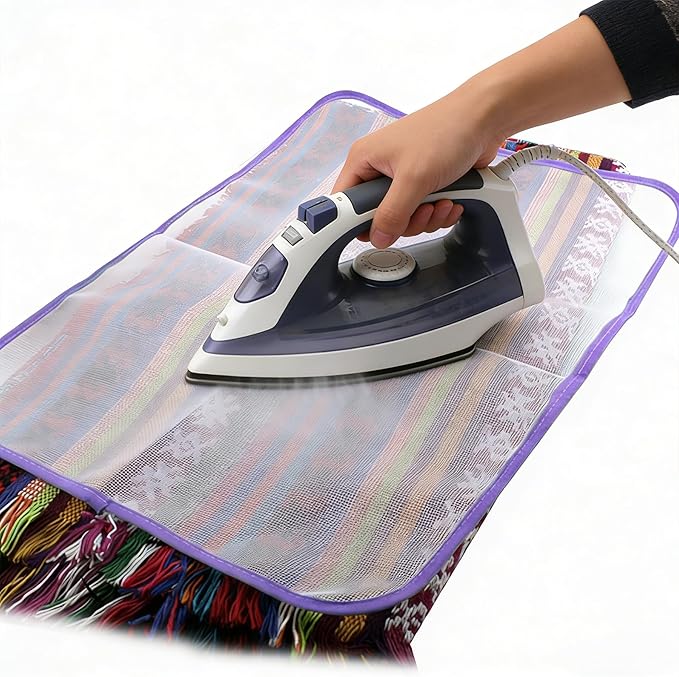 Protective Ironing Mesh Mat - Heat-Resistant Pressing Pad with Non-Stick Surface for Fabric Care(4PCS)