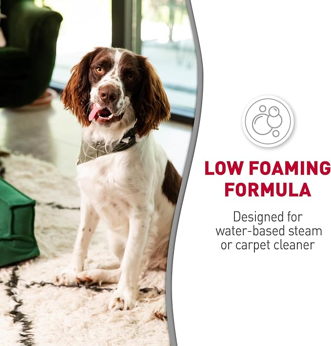 Nature's Miracle Carpet Shampoo Pet Stain & Odor Remover, 64 oz | Bio-Enzymatic Formula Removes & Deodorizes Deep-Set Pet Stains, For Water-Based Carpet Cleaners, Use on Carpet & Upholstery