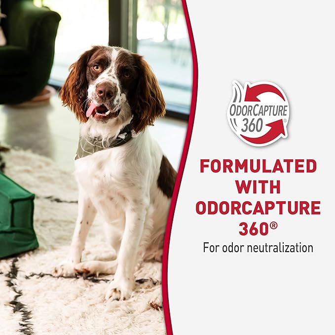 Nature's Miracle Advanced Dog Stain & Odor Eliminator Foam, 64 oz | Enzymatic Cleaner Eliminates the Toughest Dog Messes, Flip & Go Continuous Sprayer, Safe For Pets and Home*, Fresh Scent