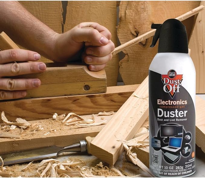 Dust-Off Compressed Gas Dusters, 10 Oz, Pack of 2
