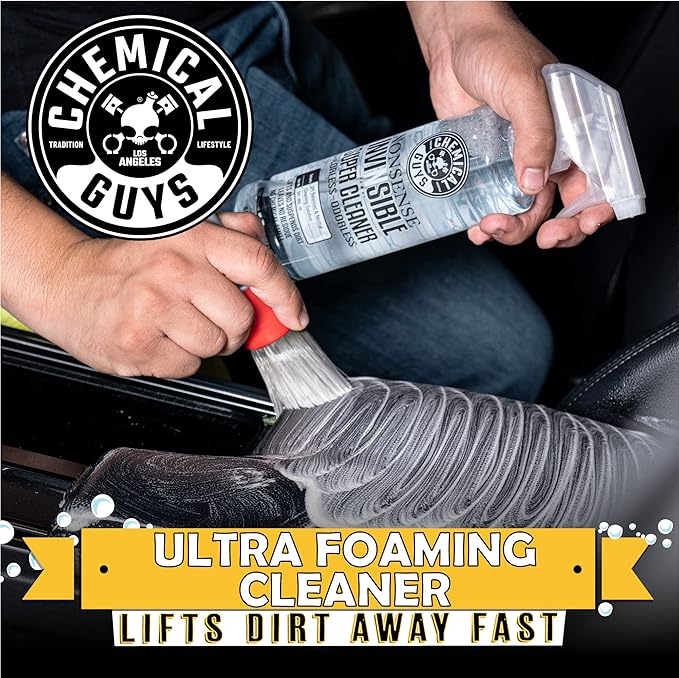 Chemical Guys, Nonsense Colorless & Odorless All-Surface Cleaner, 2-Pack | Colorless, odorless, residue-free cleaner lifts dirt from vinyl, rubber, plastic, carpet and upholstery.