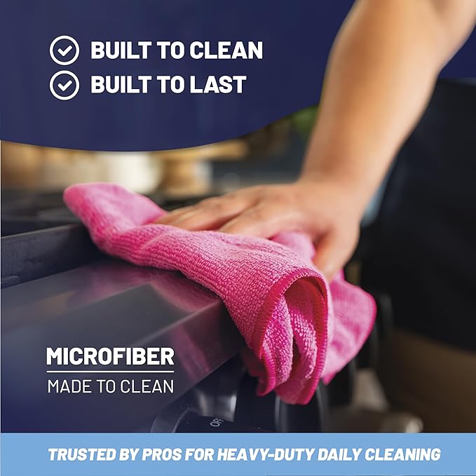 MW Pro Multi-Surface Microfiber Towel – Sand, Olive, Tan 12 Pack |16"x16" Premium Cleaning Cloth | Clean, Dust, Polish, Absorb | Large