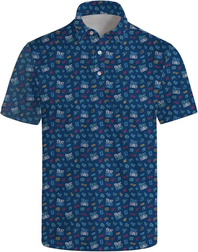 Polo Shirts for Men Moisture Wicking Mens Polo Shirts Patriotic Shirts for Men