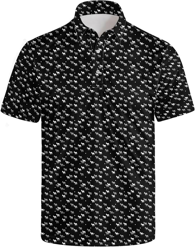 Polo Shirts for Men Moisture Wicking Mens Polo Shirts Patriotic Shirts for Men