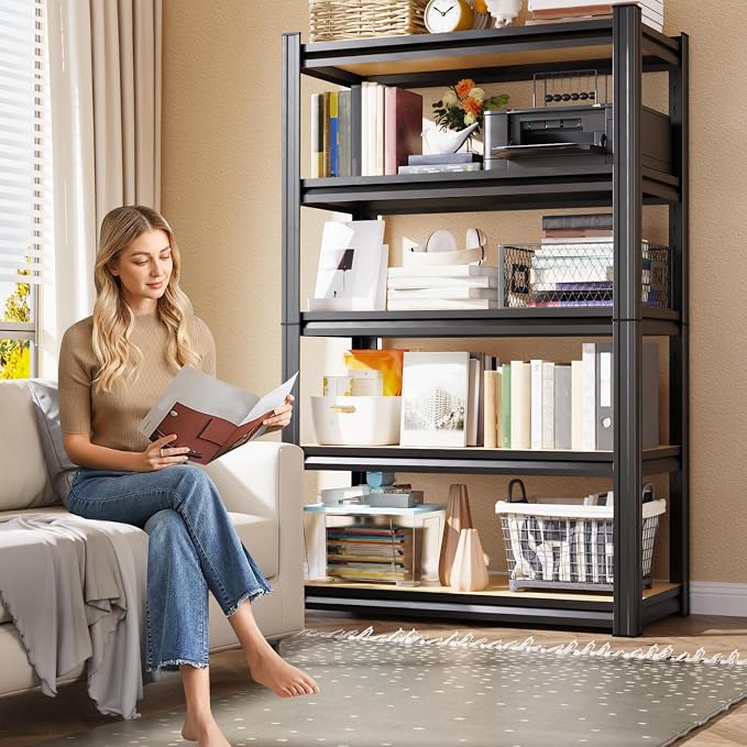 3-Pack 3-Tier Heavy Duty Garage Shelving Set for Home Storage & Organization, Adjustable Metal Utility Rack for Garage, Pantry, Kitchen, Closet & Household Essentials, 33.5"H x 35.4"W x 15.7"D
