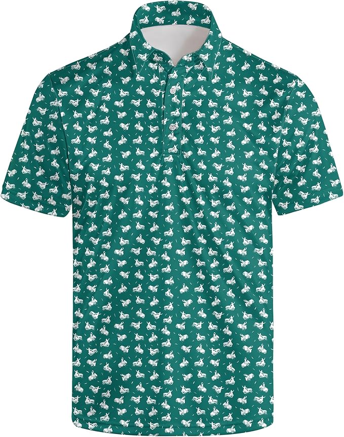 Polo Shirts for Men Moisture Wicking Mens Polo Shirts Patriotic Shirts for Men