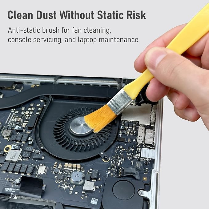 12-in-1 Electronics Opening Tool Kit, Professional Anti-Static Spudger Set with Plastic & Metal Pry Tools for Laptop, MacBook, PC, PS4, PS5, Xbox, Switch, Controller Repair