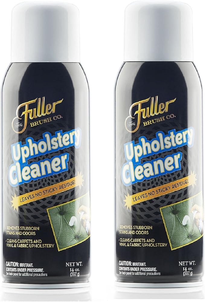 Fuller Brush Upholstery Cleaner – Foaming Multi-Surface Spray for Fabric, Carpet, Vinyl & Car Seats – Removes Stains & Odors Without Residue – Restores & Refreshes – 22 oz (Pack of 2)