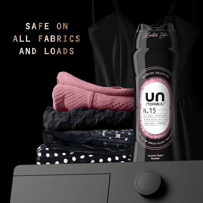 Downy Unstopables Unlimited Collection In-Wash Laundry Scent Booster Beads, No. 15, Fine Fragrance, Long-Lasting Fresh Scent Beads, 21.1 oz
