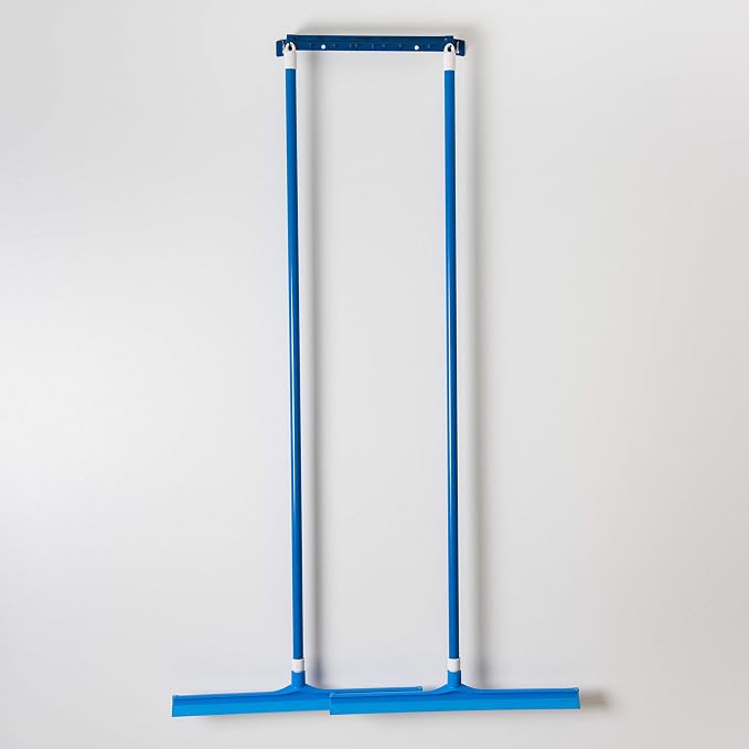 SPARTA 3656714 Plastic Floor Squeegee, Shower Squeegee, Heavy Duty Squeegee With Rubber Blade For Windows, Glass, Shower Doors, Floors, Windshields, 20 Inches, Blue