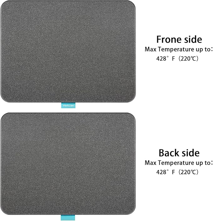WORKLION Heat Press Mat 13"x17": Large Size Easypress Mat Heat-Resistant Materials Ironing Mat Compatible with Cricut Easypress/Easypress 2 in Vinyl HTV Ironing Insulation Transfer Crafting Projects