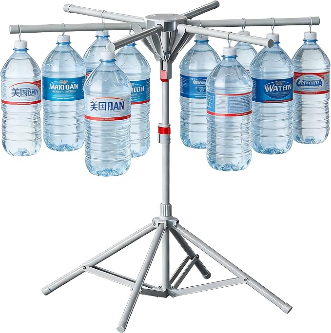 Drying Rack Clothes Outdoor Portable Foldable Laundry Drying Rack Collapsible with Hanger Indoor, Metal