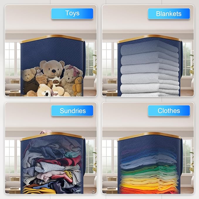 Laundry Hamper with Wheels, 75L Rolling Laundry Basket with Lid | Clothes Hampers for Laundry with Inner Bag, Dirty Clothes Hamper for Bedroom, Dorm, Bathroom, Laundry Room