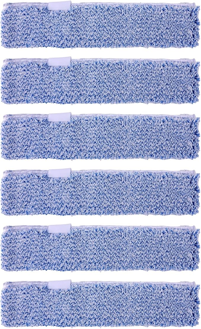 6pcs Microfiber Window Cleaning Refill, 35cm/14in Reusable & Washable Squeegee Cloth Sleeve Compatible with MR.SIGA Window Glass Cleaning Tools Home and Office