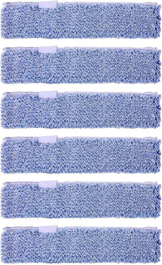 6pcs Microfiber Window Cleaning Refill, 35cm/14in Reusable & Washable Squeegee Cloth Sleeve Compatible with MR.SIGA Window Glass Cleaning Tools Home and Office