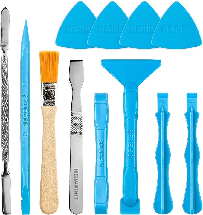 12-in-1 Electronics Opening Tool Kit, Professional Anti-Static Spudger Set with Plastic & Metal Pry Tools for Laptop, MacBook, PC, PS4, PS5, Xbox, Switch, Controller Repair