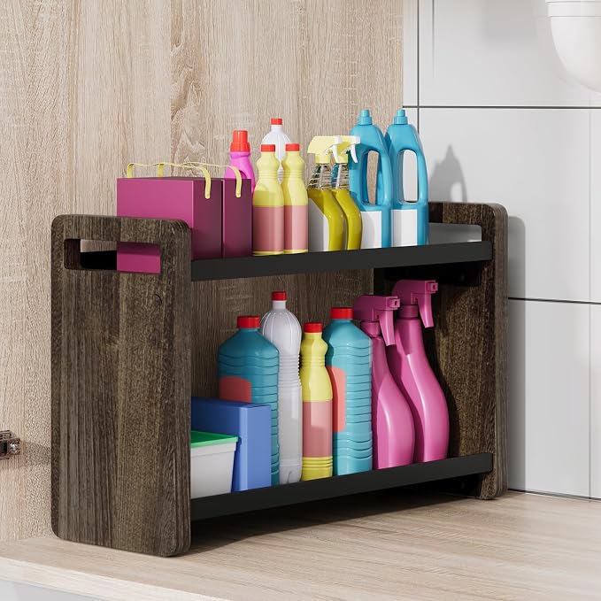 Bathroom Counter Organizer，Bathroom Sink Organizer，Vanity Organizer | Bathroom Organizers and Storage，Bathroom Countertop Organizer，Counter Shelf，Cologne Stand，Perfume Stand，Bathroom Decor