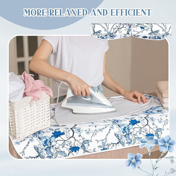 1 Piece 48"x 28" Ironing Mat for Table Top Iron Anywhere Portable Ironing Pad for Steam Pressing on Tabletop or Bed, Heat Resistant, Portable, Quilting & Travel Blanket Iron Board Alternative Cover