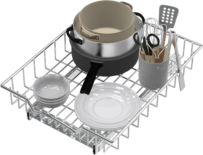 Simple Houseware Under Cabinet Pull Out Sliding Shelf Drawer, 17Dx13W | for Kitchen Organizer