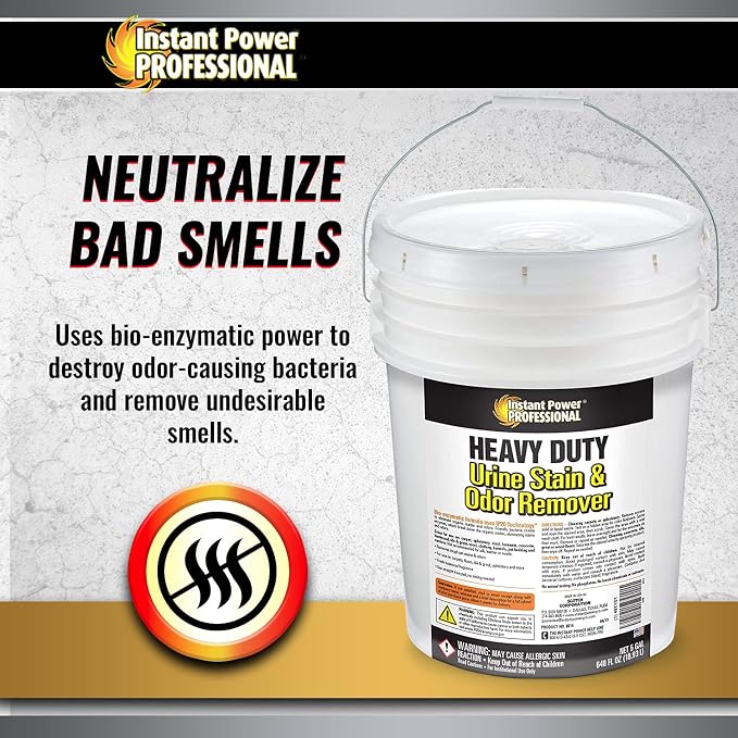 Instant Power Professional Heavy Duty Urine Stain & Odor Remover, 640 Fl Oz