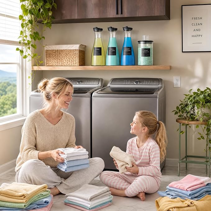 3+1 Pack Laundry Detergent Dispenser No Tray & Laundry Pods Container Black