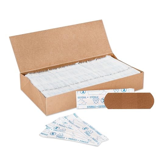 American White Cross Flexible Fabric Bandages, 1" x 3", Box of 1300