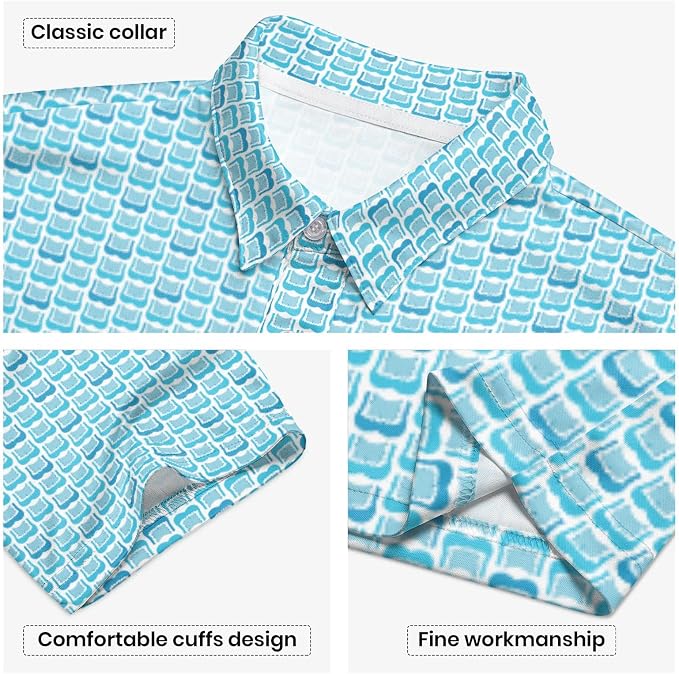 Polo Shirts for Men Moisture Wicking Mens Polo Shirts Patriotic Shirts for Men