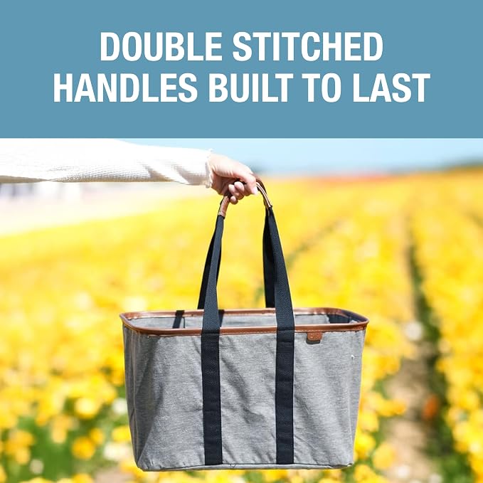 CleverMade LUXE Collapsible Tote Bag, 30L