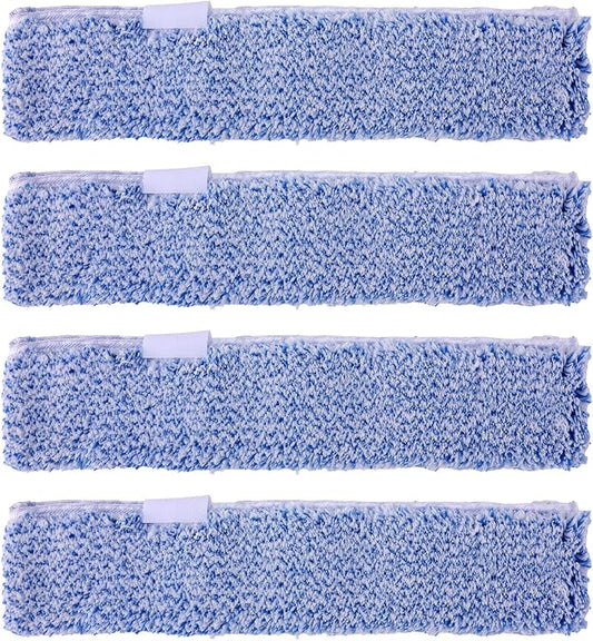 4 Pack Microfiber Window Cleaning Refill Replacement, 14" Reusable & Washable Squeegee Cloth Sleeve Compatible with MR.SIGA Window Glass Cleaning Tools Home and Office