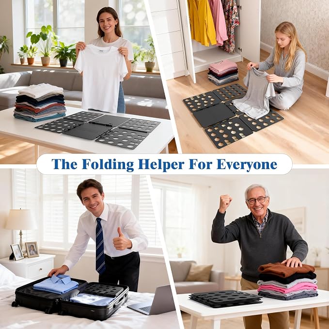Shirt Folder Board V1 Clothes Folding Board Durable Tshirt Organizer Easy and Fast Folding for Adults and Kids Laundry Liner