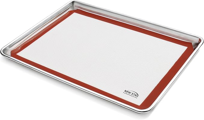 New Star Foodservice Commercial Grade Silicone Baking Mat Non Stick Pan Liner, 14 x 20 inch (Two-Thirds Size)
