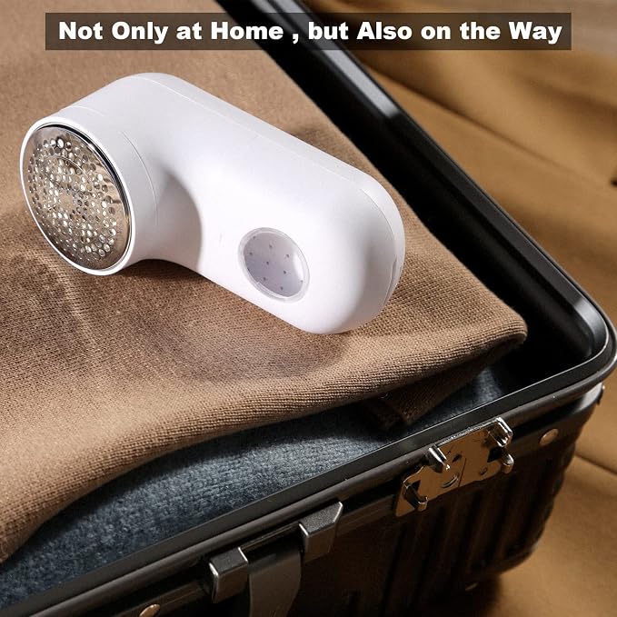 Fabric Shaver, USB Rechargeable Lint Remover for Clothes, Sweater | Cordless Clothes Defuzzer, Portable Sweater Shaver to Trim Pills from Clothes, Sweater, Furniture, 2.0 Pro, Beige